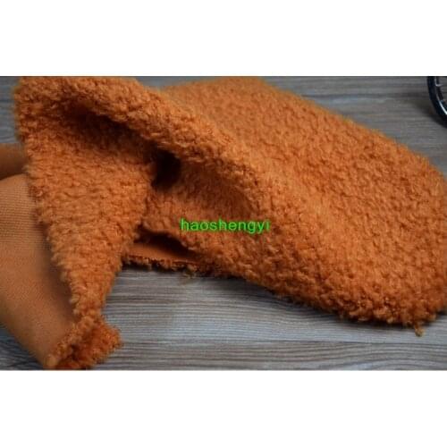 New lamb curly wool imitation lamb warm fur clothing plush fabric Main material: chemical fiber