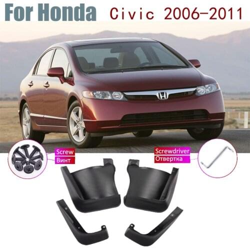 Front Rear Fender Mud Flaps Guard Mudguard Splash Flap Accessories Car Mudflap For Honda Civic 4d 2008 8th Gen 2011~2006 2010