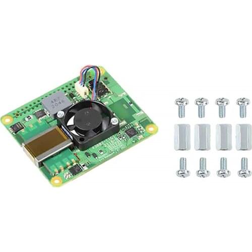 Expansion Board for Raspberry Pi 3B+/4B PoE+ HAT, Power over Ethernet Expansion Board V2 Supports 802.3Af/At PoE