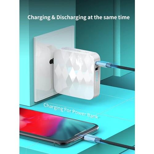 5000 Mah Portable Charger US UK EU Plug Wall Charger & External Power Bank 2.1A Faster Charger For Huawei Xiaomi Samsung