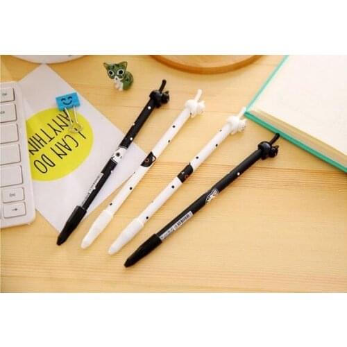 36pcs/lot Kawaii 3D Tail Cat design 0.38mm DIY Black ink Gel pen funny students' prize gift office school supplies