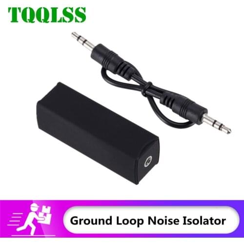 Ground Loop Noise Isolator 3.5mm AUX Audio Cable Portable for Car Audio System Anti-interference Safe Home Stereo