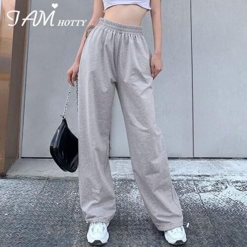 Thick Autumn Winter Casual Joggers Sweatpants Women Sports Outfits Baggy High Waist Cargo Pants Female Grey Trousers Iamhotty