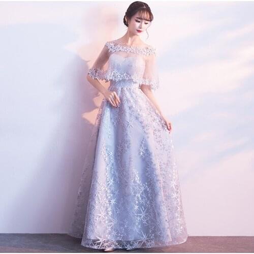 Evening Dresses Two Piece Sweetheart Robe De Soiree Gray Evening Dress Party with Jacket 2020 Prom Gowns