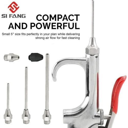 5pcs/set Air Compressor Blow Gun Metal Tool Npt Air Inlet Kit Spray Blower Inflatable Needle Cleaning Accessories Blower Kit