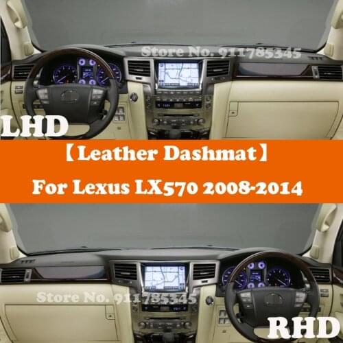 Suede Leather Dashmat Accessories Car-Styling Dashboard Covers Pad Sunshade For Lexus LX570 LX 570 2008 2009 2013 2014
