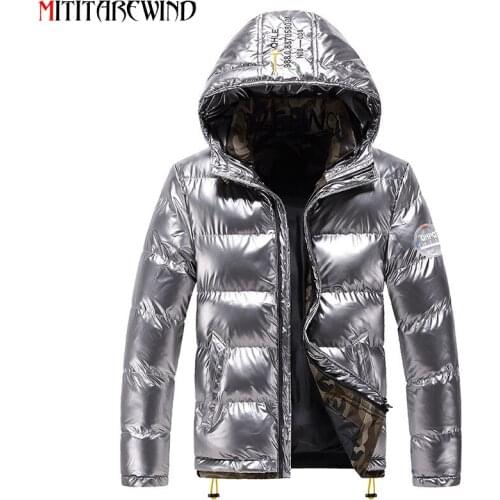 Winter Jacket Women Parkas Hooded Collar Waterproof Windbreaker Thick Warm Coat Women Bright Couple Jackets Plus Size M-4XL