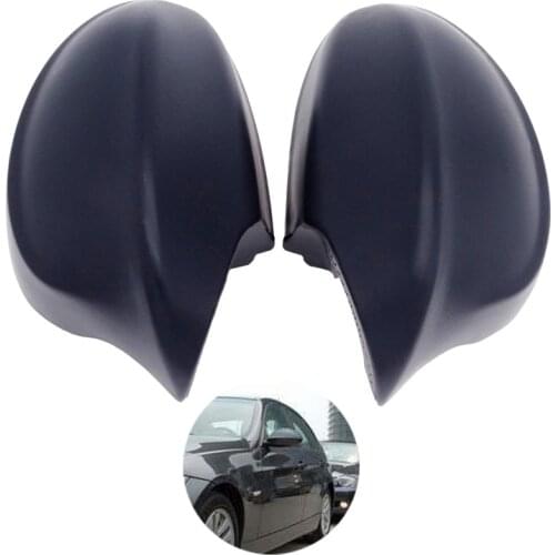 1 Pair Car Matte ABS Rear View Mirror Covers Side Mirror Caps for BMW 3 Series E90 E91 2005 2006 2007 2008 Car Exterior Decor