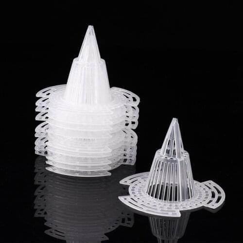 10/20Pcs Hydroponic Colonization Mesh Pot Plastic Cone Mesh Gasket Mesh Mat Bottom Mesh ​Water Leakage Mat Gardening Tools