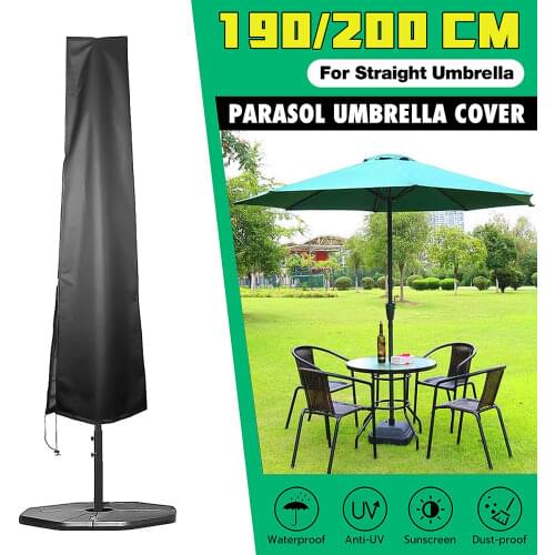 190-280cm Umbrella Waterproof Protective Cover Outdoor Patio Cantilever Parasol Rain Covers Sunshade Protection Umbrella Case