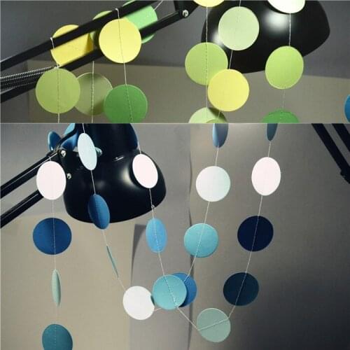 2M Hanging Paper Garland Flora Chain Wedding Baby Shower Party Ceiling Banner Decor 20pcs