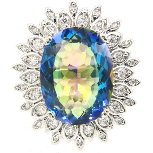 18x17mm SheCrown Lovely Cute 4.0g Pink Raspberry Rhodolite Garnet CZ Daily Wear 925 Sterling Silver Rings Drop Shipping