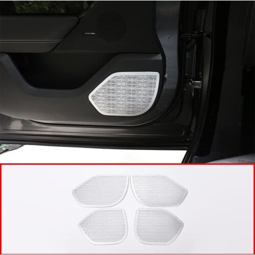 4pcs For Land rover Range Rover VELAR 2017 2018 2019 2020 Car Aluminum Alloy Door Speaker Cover Panel Trim Accessories