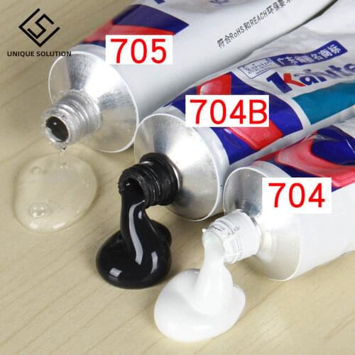 45g for Kafuter Silicone Industrial Adhesive K-704 705 704B RTV Silicone Rubber White black Transparent Glue