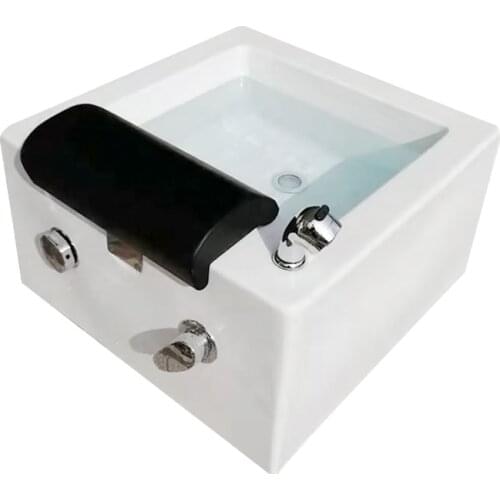 Euro pipeless Acrylic spa sink foot pedicure bowl foot spa tub for beauty and salon
