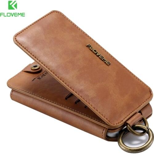 FLOVEME NOTE8 9 10 20 Vertical Flip Wallet Phone Bag For Samsung S10 S10PLUS S7 S20 S9 S8Plus S6 NOTE 20ULTRA 10PLUS 5 4 3 Coque