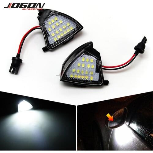 For Volkswagen VW GOLF 5 Plus GTI Jetta MK5 Passat B5.5 B6 EOS LED Side Mirror Rearview Puddle Light Welcome Courtesy Lamp Trim
