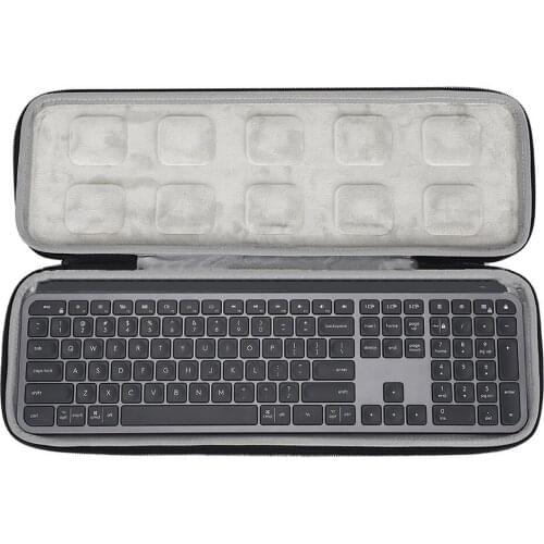 EVA Hard Keyboard Storage Case Protective Bag for Logitech MX Keys Advanced Wireless Illuminated Keyboard