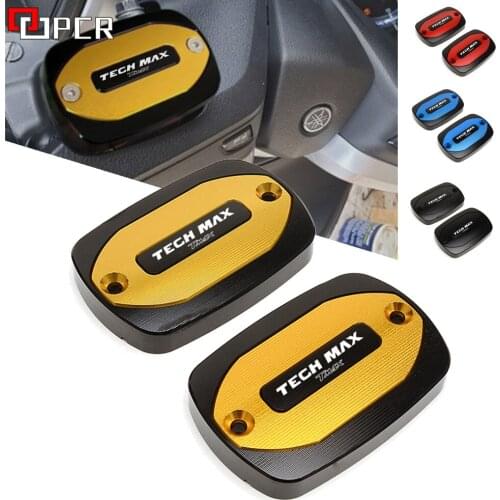 Tech MAX LOGO For YAMAHA Tmax 560 Tech Max 560 TMAX560 Motorcycle Front Brake Clutch Fluid Reservoir Cover Cap 2020 2021