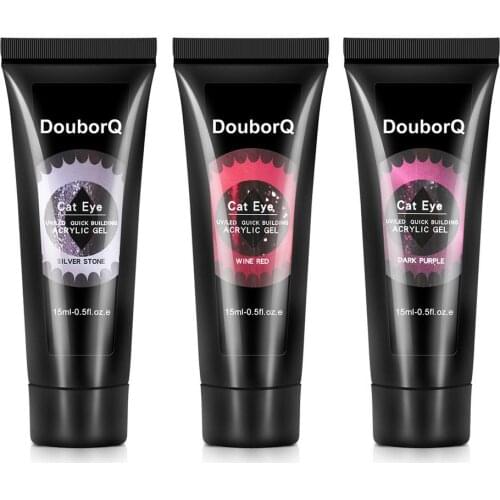 Nails Gel Set Glitter Nail Extension Gel Cat Eye Nail Art Tool Change Super Shiny Beautiful Nails Easy To Use