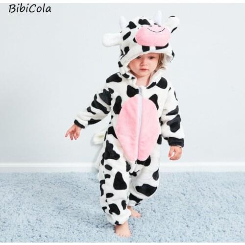 Inflant Newborn Rompers Winter Animal Kids Jumpsuit Boy Girl Overalls Baby Romper Unicorn Costumes Christmas Pajamas