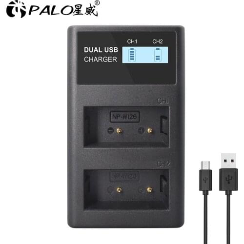 NP-W126 NPW126 NP W126 LCD USB Charger for Fujifil Fuji NP-W126 Battery X-T3 XA5 XT20 XT2 XT1 XT100 X-A1 XT10 XE3 X100F X-PRO2