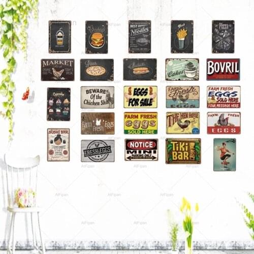 Beware Cat Tattoo Cat Pet Sign Plaque Metal Vintage Plates For Wall Art Retro Home Decor