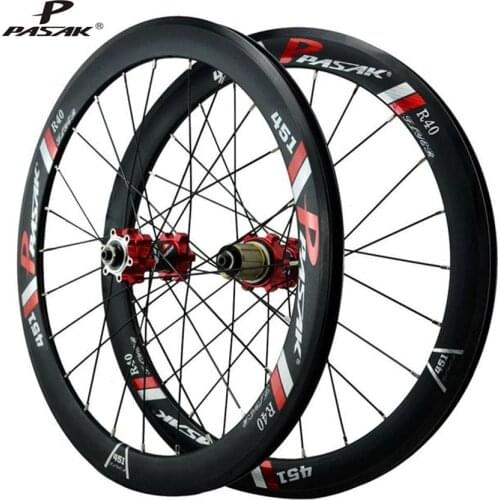 PASAK MTB Mountain Bike 20 Inch 406 22 Inch 451 R40 Hub Disc Brake 40mm 24H Rims 100/135 Wheelset Bike Wheels
