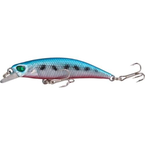 1Pcs Fishing Lure Topwater Wobbler Plastic 3D Eyes 66mm/4g Minnow Hard Bait Crankbait Floating Pesca Fishing Tackle Accessories