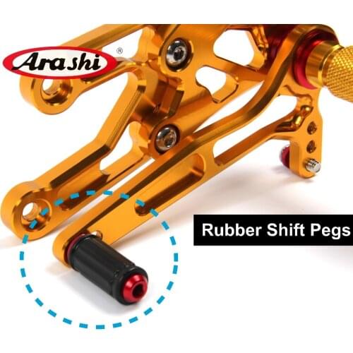 Arashi Adjustable Rearsets Replacement Rubber Shift Peg Gear Selector Motorcycle Footrest Spare Parts Foot Peg 1PCS