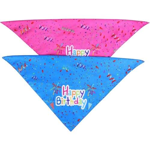 Pet Dog Scarfs Bandanas Collar Puppy Scarfs Triangle Washable Bow ties Collar Bibs Birthday Gift Decorative Dog Accessories