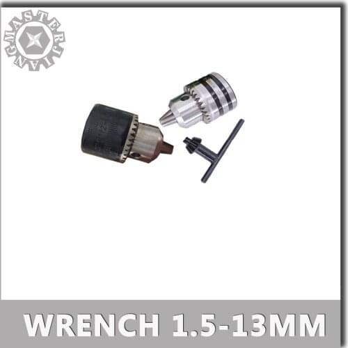 Wrench-type Micro Motor Drill Chucks 1.5-13mm Taper/Threaded Mount UNF JTO Mounted Drill Chuck Lathe PCB Mini Drill Press Tools
