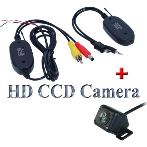 Universal car backup camera glass lens material with ir lights + new arrival plastic shell receiving and transmittin