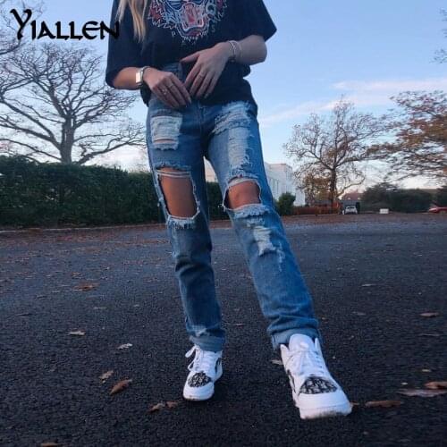 Yiallen Womens High Jeans