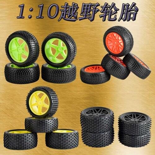 1:10 four-wheel drive off-road vehicle tires front wheel narrow rear wheel width suitable for HSP HPI 94107/94106/94166