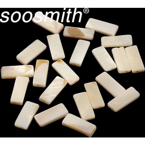 8x8mm/7x17mm Square Natural Shell Beads Ornament Bracelet Necklace Beads For Jewelry Making DIY Accessorie Wholesale
