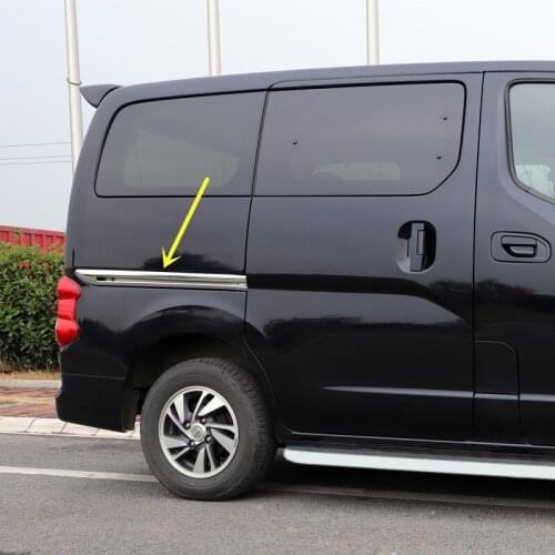 ABS Chrome Door slide rail trim Car Styling for Nissan NV200 2016 2017 2018 2019 2PCS/SET