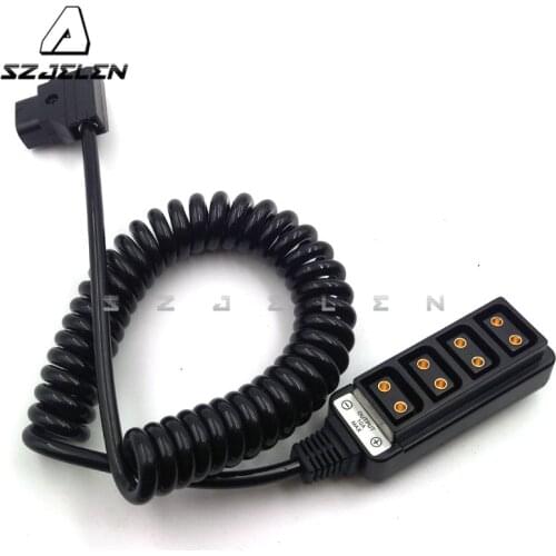 Rolux 1 Male Power Tap P-Tap D-Tap to 4 Port Female D-Tap Hub Adapter 45CM~200CM