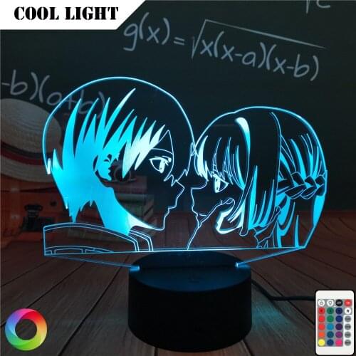 Anime 3D Lamp Danganronpa Chiaki Nanami Led Night Light for Bedroom Decor Kids Gift Danganronpa Acrylic 3d Lamp Chiaki Nanami