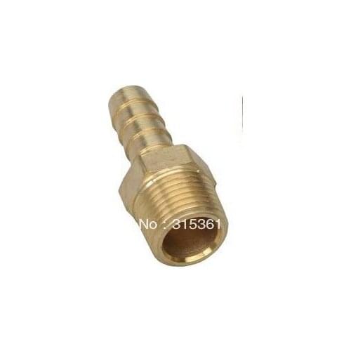 Free Shipping 100PCS/LOT 3/8" Thread Brass Fittings Lot Boat Fuel Gas Water Air Hose Barb