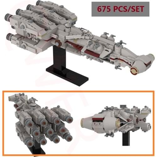 Buildmoc Destroyer Tantive IV MOC-36695 Montessori Spaceship Educational Building Blocks DIY Bricks Fidget Toys for Kids Gifts