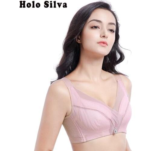 Ultra Thin Push Up Bra Women Push up Vest Bras Wirefree Plus Size Thin Cup Minimizer Floral Crop Top Bh BCD Cup 75-120 Intimates