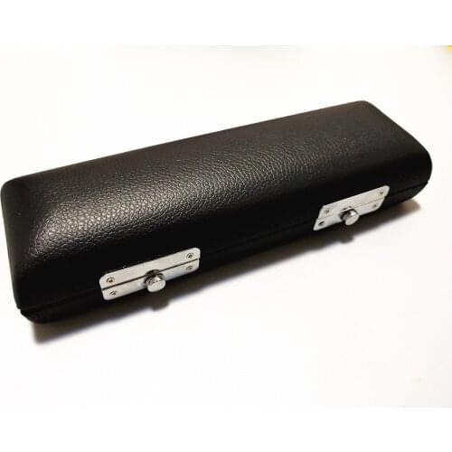 Premium Piccolo Wooden Box Handmade Lake Blue Lining Leather Exterior Piccolo case