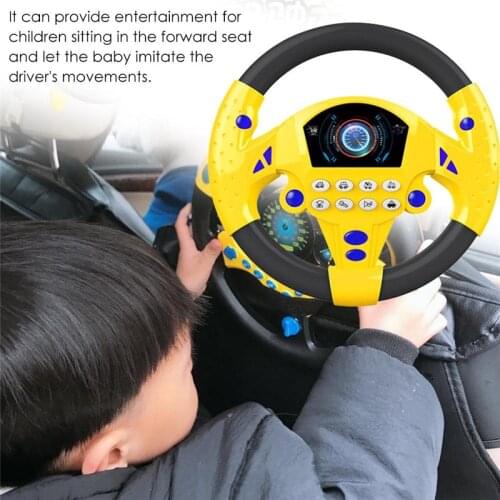 Baby Copilot Steering Wheel Puzzle Baby Toys Developing Educational Toy Simulation Steering Toys Car For Child Xmas Gift