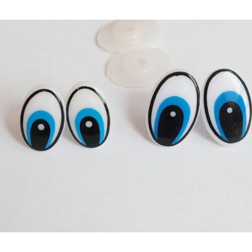 14x20mm/16x27mm cartoon plastic toy safety eyes + white hard washer for diy handcraft findings 40pcs /lot