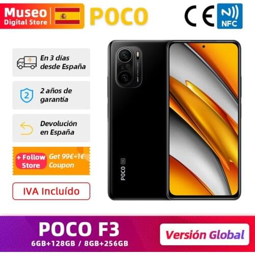 Global Version POCO F3 5G Mobile Phone 6GB 128GB Snapdragon 870 Octa Core 6.67" 120Hz E4 AMOLED Display 48MP Triple Camera NFC
