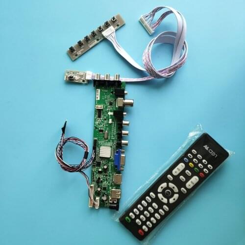 Kit For HV121WX5-114/HV121WX5-113 HDMI remote LED USB VGA TV Signal controller board digital DVB-T DVB-T2 1280X800 40pin 12.1"