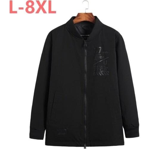 10XL 8XL 6XL 5XL 4XL New Jacket Men Fashion Casual Bomber Jacket Male Coats Slim Modern Design Stand Collar Overcoat big