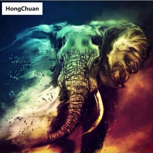 Elephant 5D DIY Square/Round Diamond Painting Cross Stitch Home Decoration Mural Mosaic Diamond Embroidery Christmas Gift
