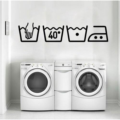 Cartoon do the laundry Wall Stickers Animal Lover Home Decoration Accessories Kids Room Nature Decor Diy Pvc Home Decoration